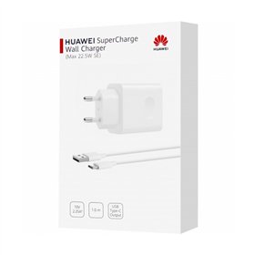 Charger Huawei CP404B SuperCharge 22.5W USB-A + USB-A to USB-C cable 1.0m white