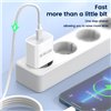 Charger Jellico AK180 20W USB-C + USB-C to USB-C cable 1.0m white