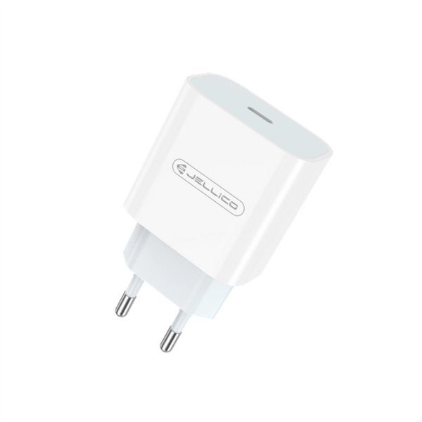 Charger Jellico AK180 20W USB-C + USB-C to USB-C cable 1.0m white