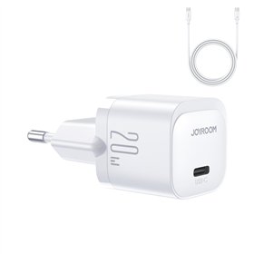 Charger Joyroom JR-TCF02 20W USB-C + USB-C to USB-C cable 1.0m white