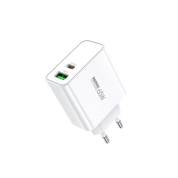 Charger Remax RP-U125 65W GaN USB-C/USB-A white