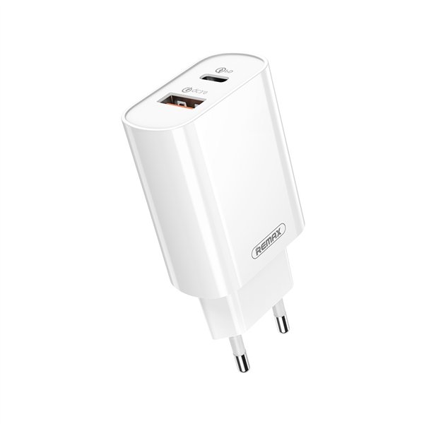 Charger Remax RP-U37 20W USB-C/USB-A white