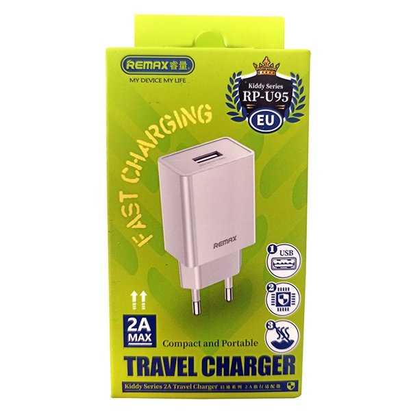 Charger Remax RP-U95 10W USB-A white