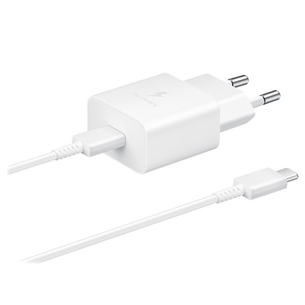 Charger Samsung EP-T1510XWEGEU 15W + cable Type-C 1m white
