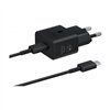 Charger Samsung EP-T2510XBEGEU 25W + USB-C cable black