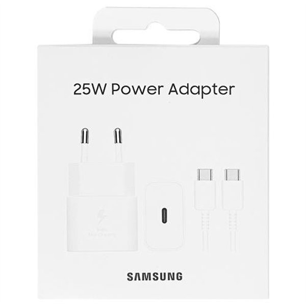 Charger Samsung EP-T2510XWEGEU 25W + USB-C cable white