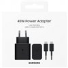 Charger Samsung EP-T4511XBEGEU 45W + USB-C to USB-C cable 1.8m black