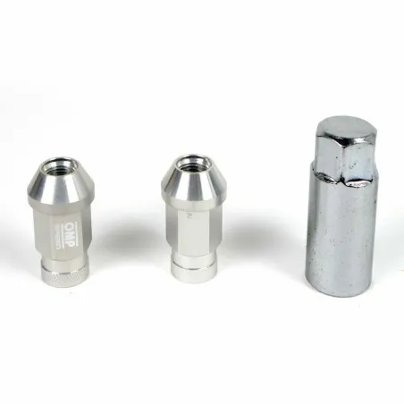 Set Гайки OMP 7075 Серебряный 20 uds M14 x 1,25