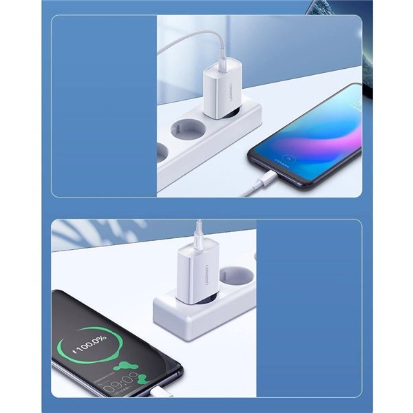 Įkroviklis Ugreen CD137 20W USB-C baltas