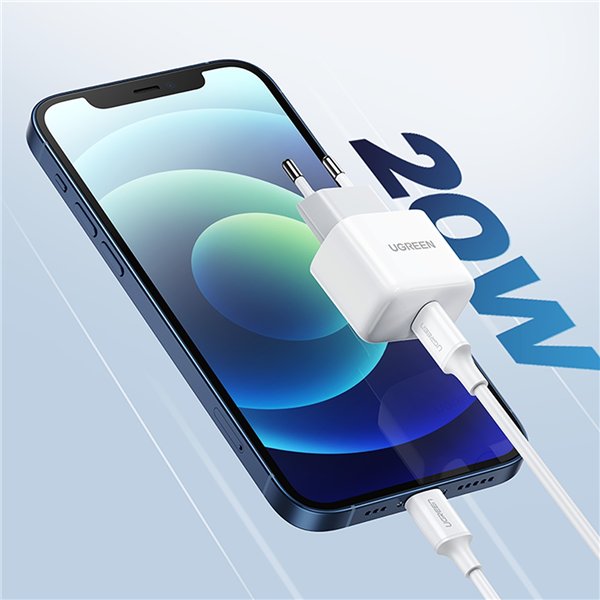 Įkroviklis Ugreen CD241 20W USB-C baltas