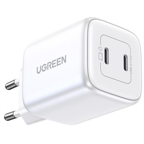 Įkroviklis Ugreen CD294 45W GaN 2xUSB-C baltas