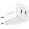 Įkroviklis Ugreen CD294 45W GaN 2xUSB-C baltas
