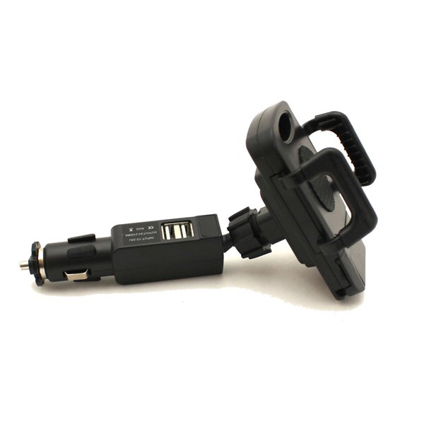 Car holder and charger with dual USB connector Tellos CCH-01 (2.1A)