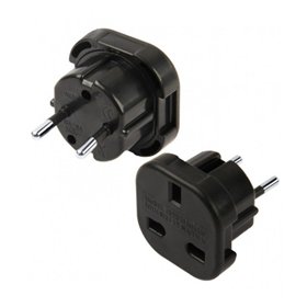 Charging adapter UK-EUR black