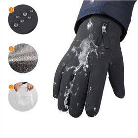 Smartphone gloves XL black