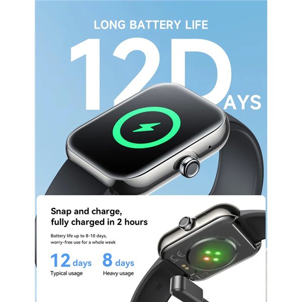 Smart Watch Joyroom JR-FT5 Plus Fit-Life Series Smart Watch (Answer/Make Call) black