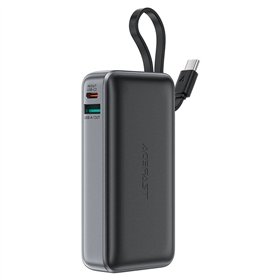 External battery Power Bank Acefast M7-10000 PD30W With Cable 10000mAh black