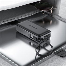 External battery Power Bank Acefast M7-10000 PD30W With Cable 10000mAh black