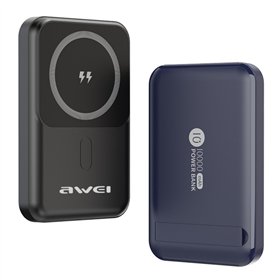 External battery Power Bank Awei P139K 22.5W Magnetic Wireless 10000mAh black