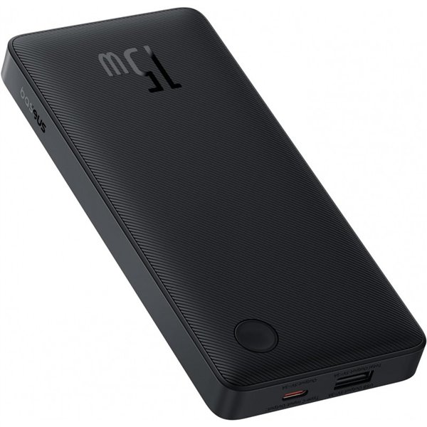 Išorinė baterija Power Bank Baseus Airpow Lite 15W 10000mAh juoda P10067500123-00