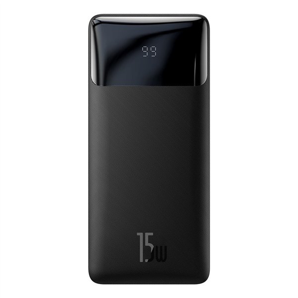 External battery Power Bank Baseus Bipow Type-C PD+2xQuick Charge 3.0 15W 10000mAh with LCD black PPBD050001