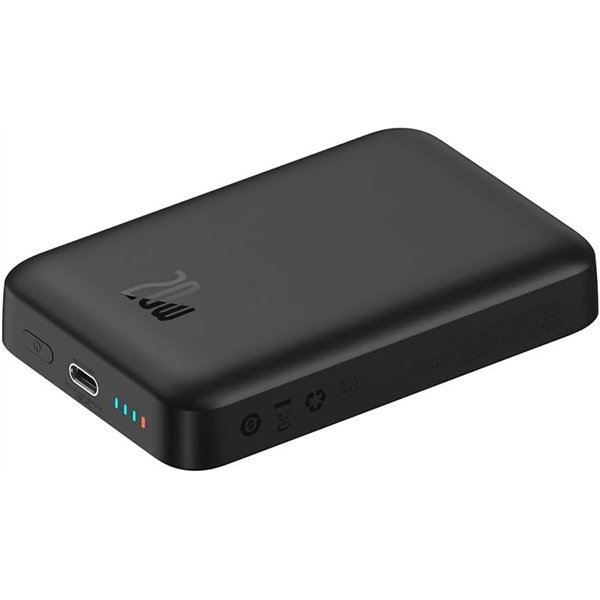 Išorinė baterija Power Bank Baseus Magnetic Mini Air 20W 10000mAh juoda P10059001113-00