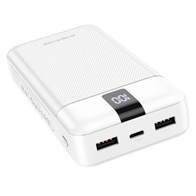 External battery Power Bank Borofone BJ20A 5 Output 3 Input 20000mAh white