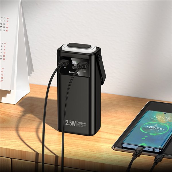 External battery Power Bank Borofone BJ65 22.5W 30000mAh black