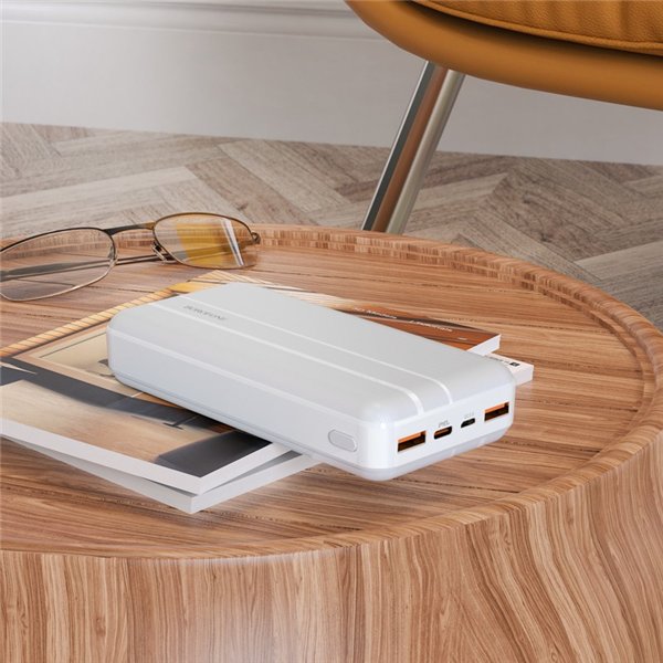External battery Power Bank Borofone BJ9 AType-C PD+Quick Charge 3.0 (3A) 20000mAh white