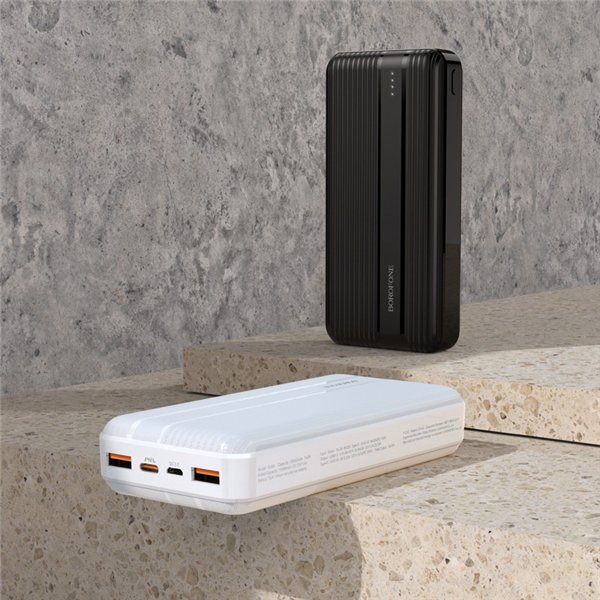 External battery Power Bank Borofone BJ9 AType-C PD+Quick Charge 3.0 (3A) 20000mAh white