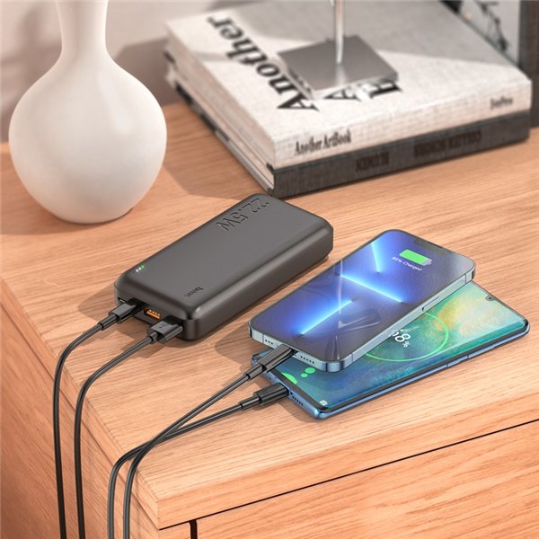 External battery Power Bank Hoco J101A PD 20W+Quick Charge 3.0 22.5W 20000mAh black