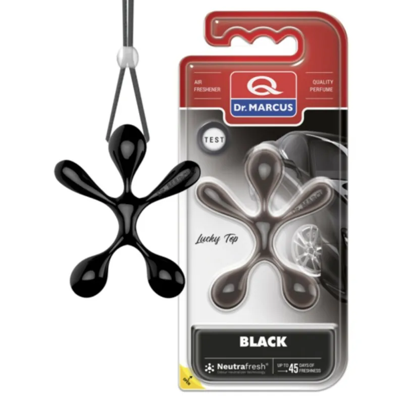 Automašīnas Gaisa Atsvaidzinātājs Dr Marcus Lucky Top black Plastmasa Kareklis (12 gb.)