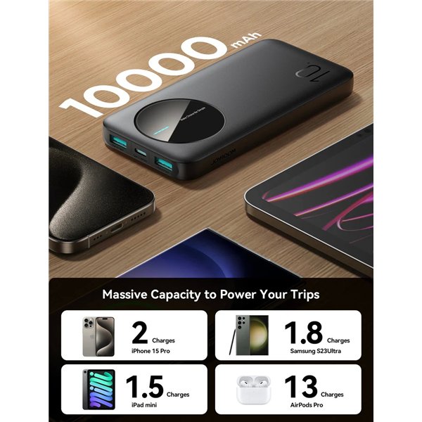 External battery Power Bank Joyroom JR-PBF12 10000mAh black