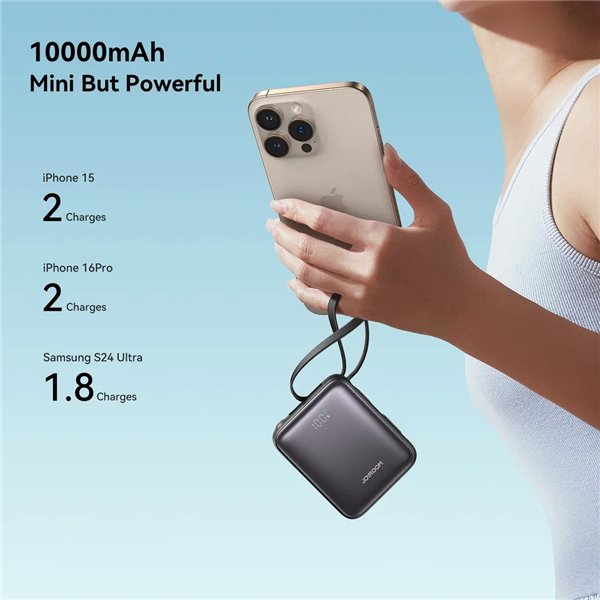 External battery Power Bank Joyroom JR-PBF27 22.5W Mini 10000mAh black