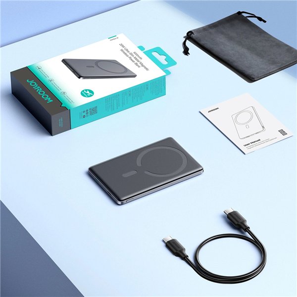 External battery Power Bank Joyroom JR-PBM08 20W Magnetic Wireless 5000mAh Space Grey