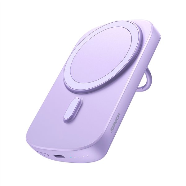 External battery Power Bank Joyroom JR-W020 20W Magnetic Wireless 6000mAh purple