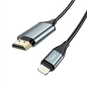Cable Hoco UA15 Lightning to HDMI 2.0m gray