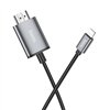 Kabelis Hoco UA27 Lightning to HDMI 2.0m pilkas