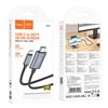Cable Hoco UA27 USB-C to HDMI grey