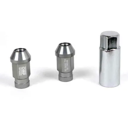 Set Гайки OMP 7075 40 mm M14 x 1,50 20 uds Антрацитный