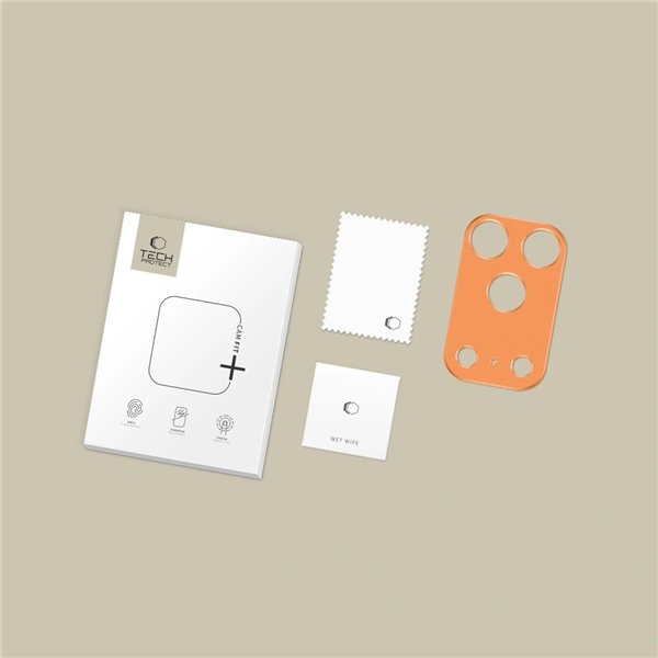 Camera protection Tech-Protect CamAlloy Apple iPhone 17 Pro Max Cosmic Orange