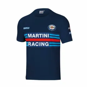 Marškinėliai su trumpomis rankovėmis Sparco 01274MRBM4XL Tamsiai mėlyna