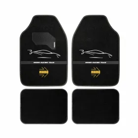 Auto Grīdas Paklājs MOMO MomlCM4A7BW Balts/Melns Universāls