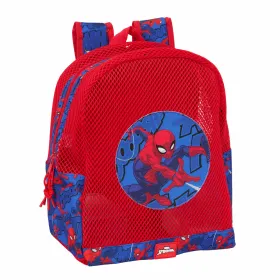 Pludmales mugursoma Spider-Man Zils Sarkans 30,5 x 24 x 18 cm Bērnu