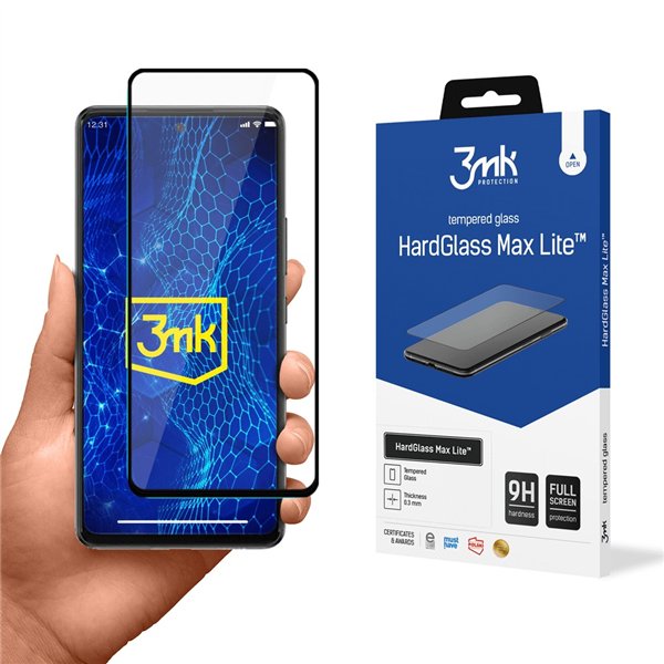 Tempered glass 3mk Hard Glass Max Lite Samsung A536 A53 5G black