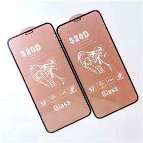 Tempered glass 520D Apple iPhone 15 Pro black