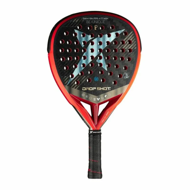 Ракетка для паделя Drop Shot Canyon Pro Attack Чёрный