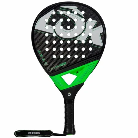 Pickleball Paddle Lok Sports Carb-On Flow Black Lime green