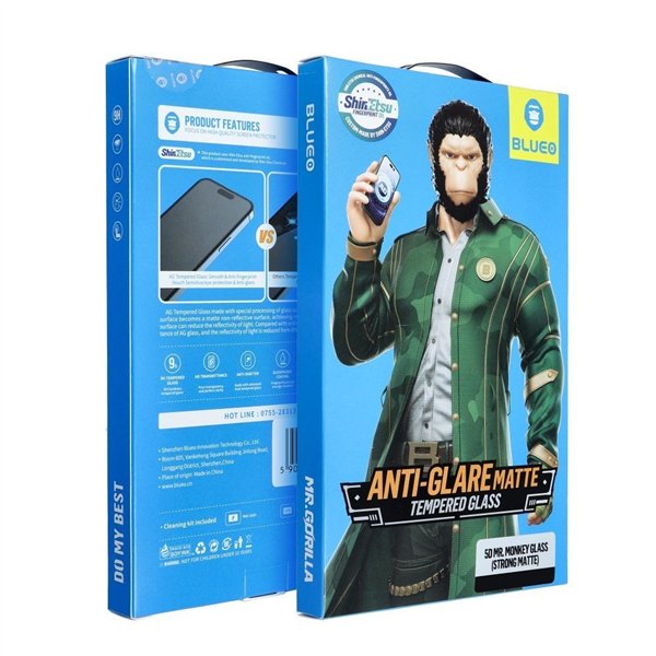 Tempered glass 5D Mr. Monkey Glass (Strong Matte) Apple iPhone 17 Pro black