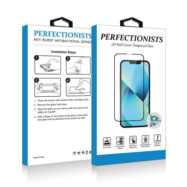 Tempered glass 5D Perfectionists Apple iPhone 13 Pro Max/14 Plus curved black